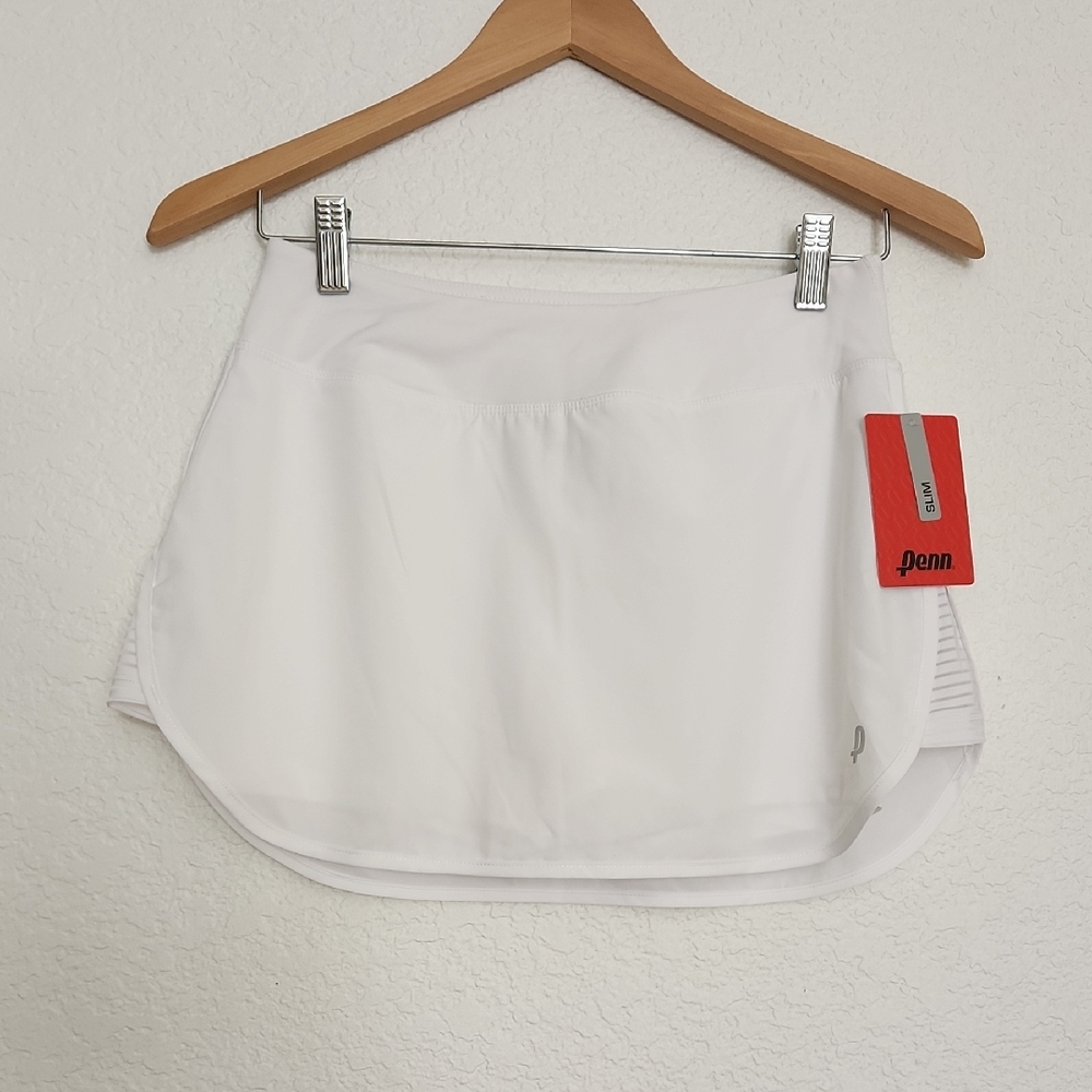NWT Penn White Sports Tennis Skirt With Built-in Shorts.Swim Skirt...